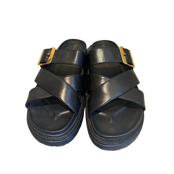 Cole Haan Freya Black Leather Slide Sandals, Women's Size 9.5 B New! - Picture 4 of 6
